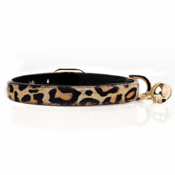 Collier en Cuir Imprimé Léopard