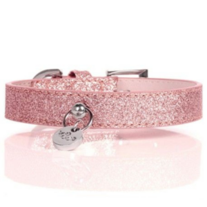 collier-pour-chien-stardust-rose-paillete