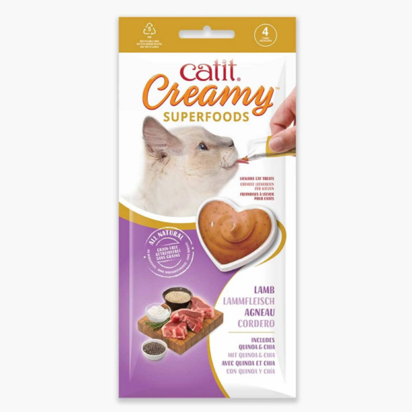 Friandises à Lécher à l'agneau pour chat-Catit Creamy superfoods Lamb