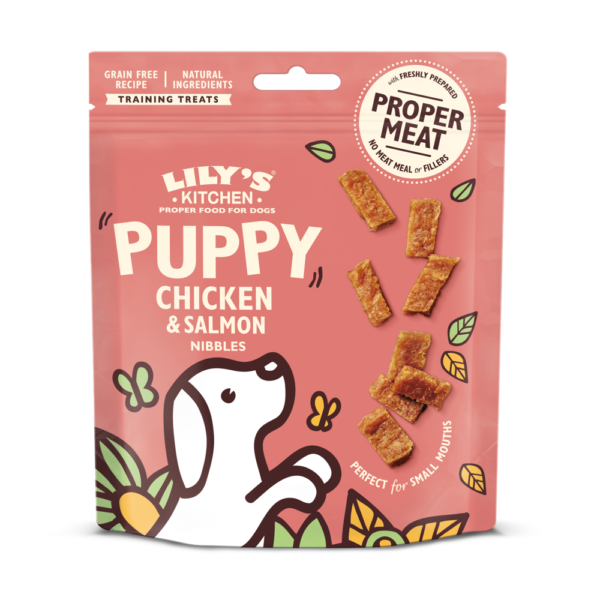 Friandises pour Chiot au Poulet et au Saumon