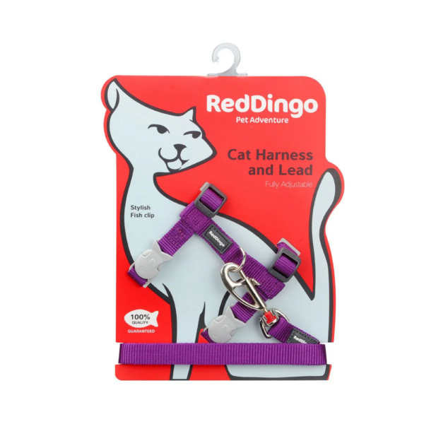 Harnais pour Chat Violet et sa Laisse