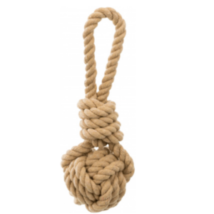 Corde avec Balle Tressée pour Chien
