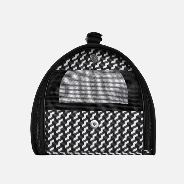 sac de transport zigzag noir et blanc
