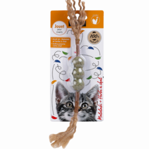 Bâton 3 Boules à Plumes -Jouet pour Chat