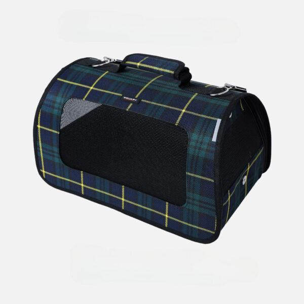 sac de transport écossais vert