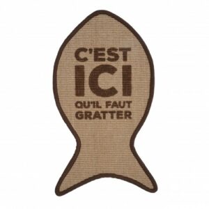 tapis a griffer pour chat marron