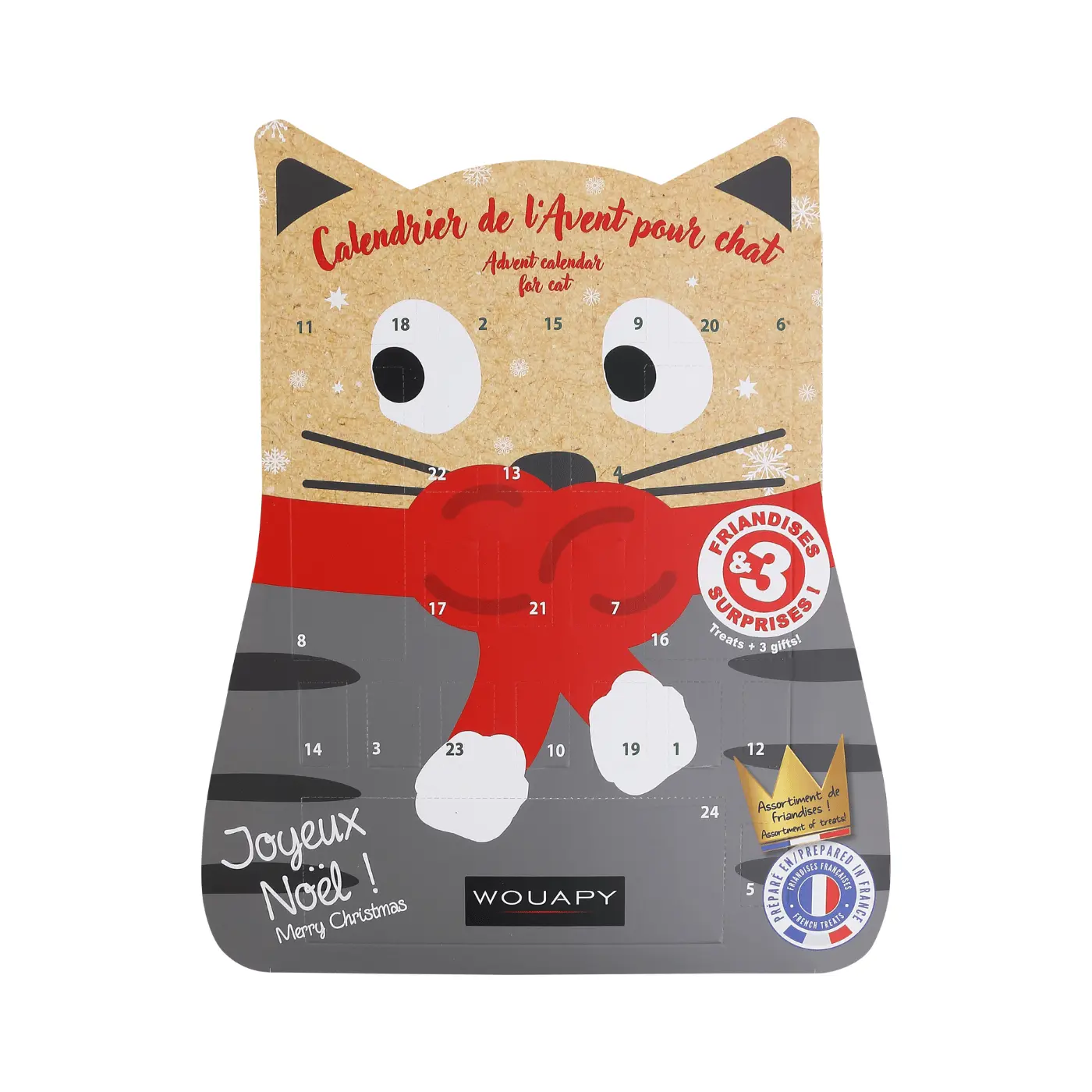 Calendrier de l'Avent pour Chat-wouapy