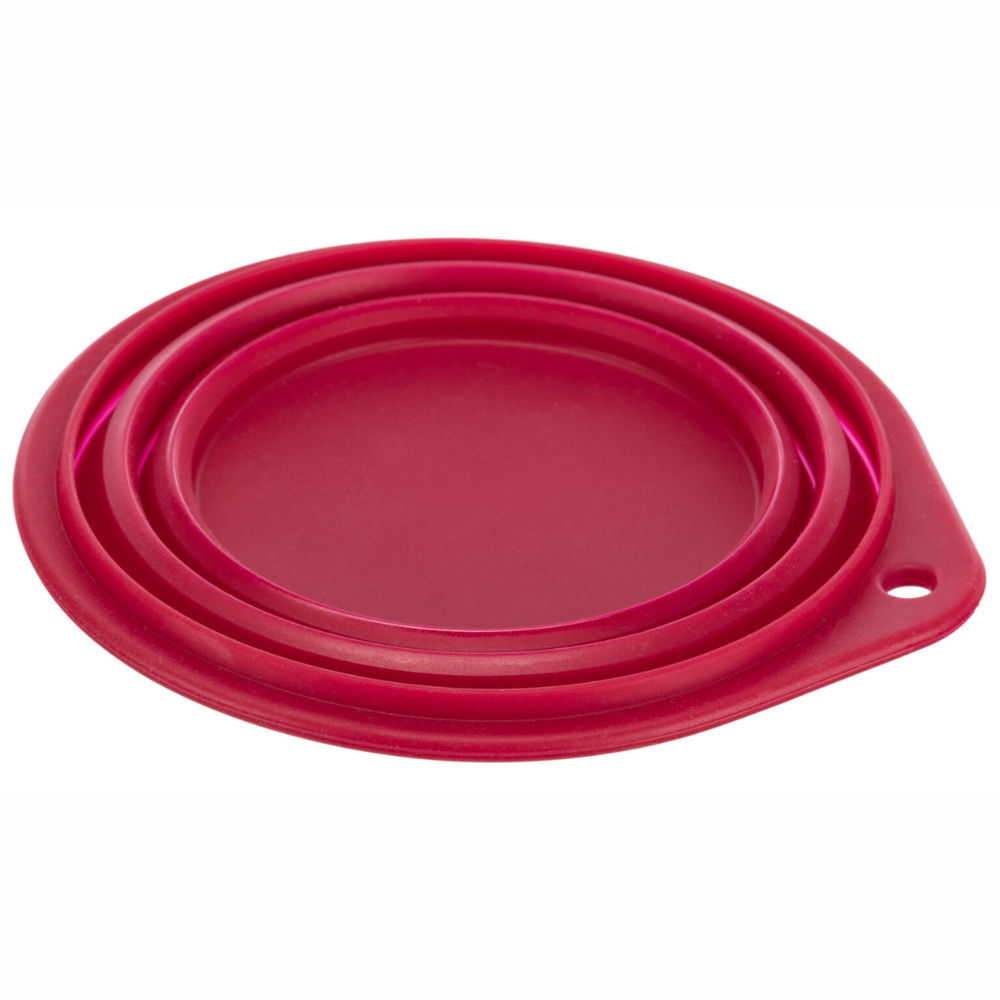 gamelle-voyage-pliable-rouge-trixie Gamelle de Voyage Pliable Rouge
