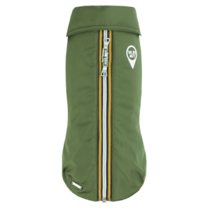 Manteau imperméable GPS kaki | pour Chien