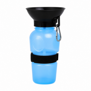 gourde-pour-chien-avec-bol-integre-bleue