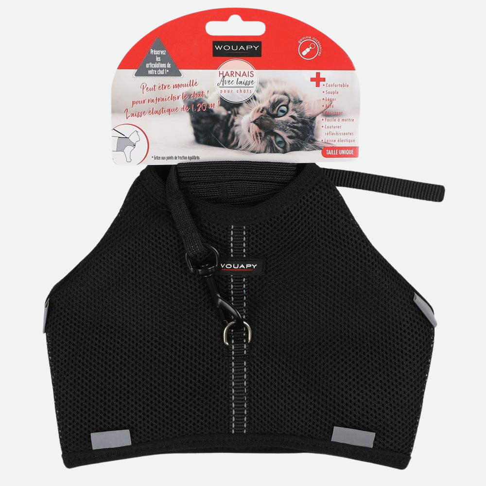 harnais-noir-doux-pour-chat-avec-laisse-assortie-2 harnais-noir-doux-pour-chat-avec-laisse-assortie