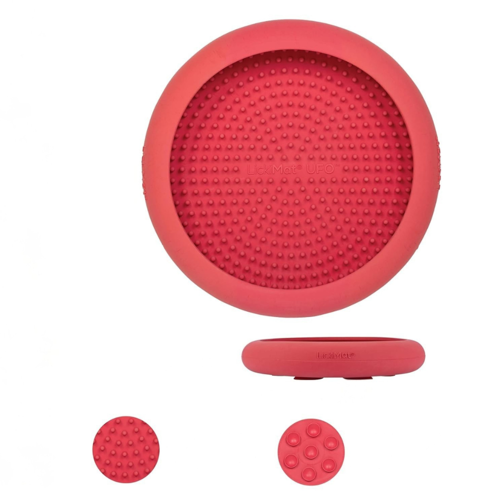 tapis-a-lecher-ufo-rouge-lickimat-3 tapis-a-lecher-ufo-rouge-lickimat