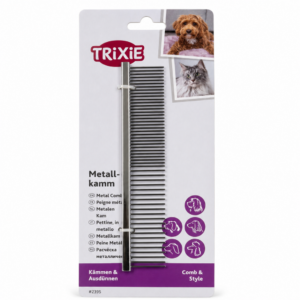 peigne-double-metal-trixie-pour-chien-et-chat